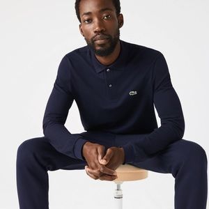 Lacoste long sleeve polo Blue (not navy)